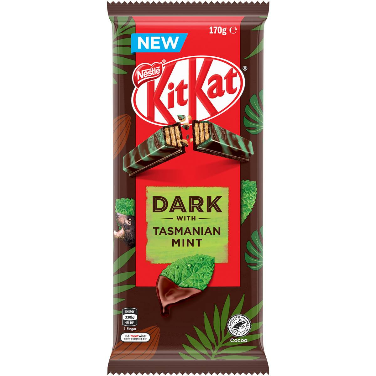 Nestle Kitkat Dark With Tasmanian Mint Block 170g