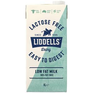 Liddells Lactose Free Low Fat Milk UHT 1L