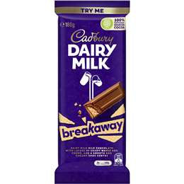 Cadbury Chocolate Block Breakaway180g^