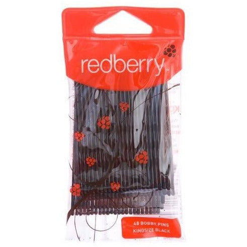 Redberry Hairpin Large Black 48pk