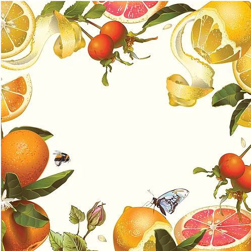 Paper Placemats - Citrus Burst Square 30pk