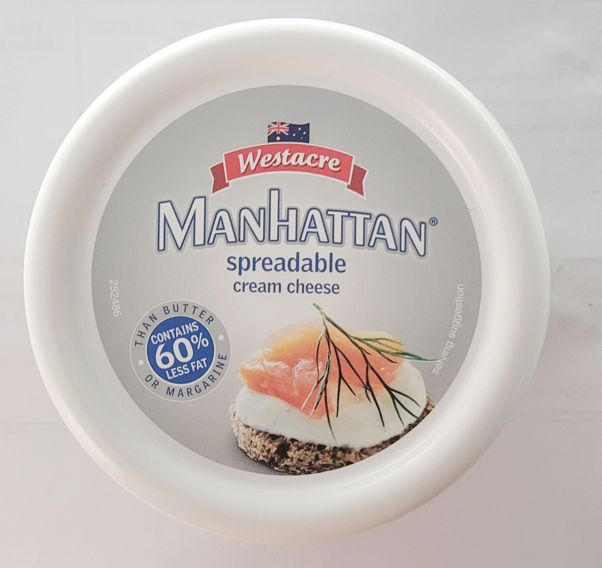 Manhatten Spreadable Cream Cheese 250g