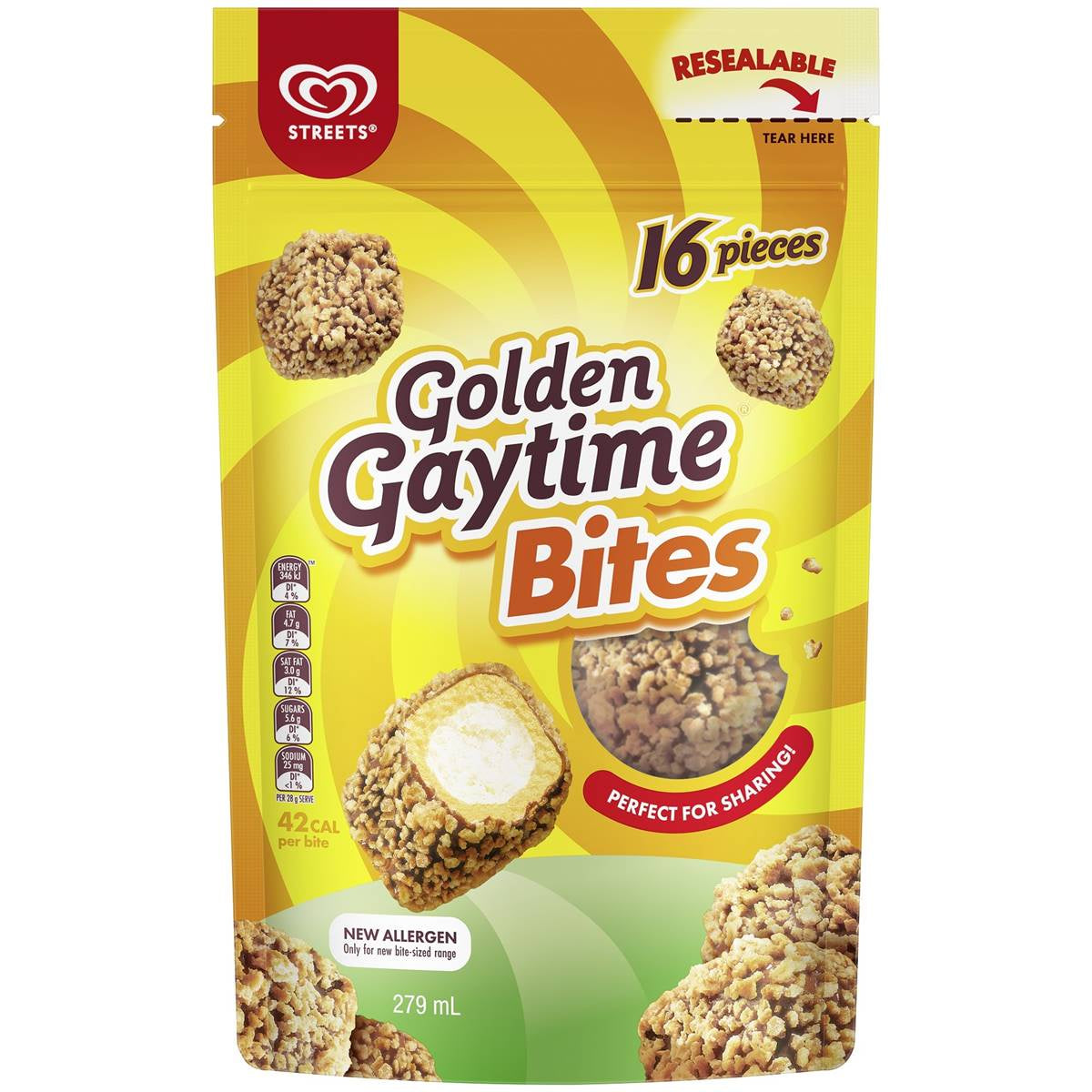 Streets Golden Gaytime Icecream Bites 16 Pieces