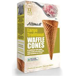 Altimate Waffle Ice Cream Cones 12 pk