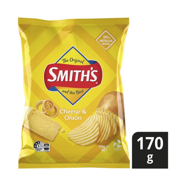 Smiths Crinkle Cut Chips Cheese & Onion 170g^