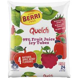 Berri Quelch Fruit Juice Icy Tubes Apple Berry 24pk