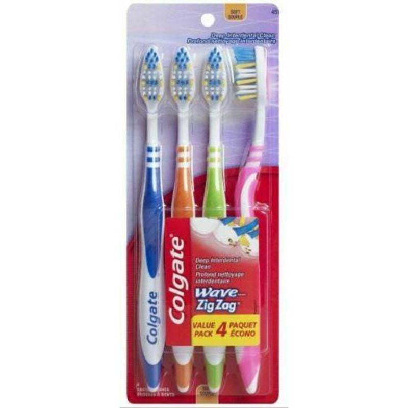 Colgate Toothbrush Zig Zag Soft 4 Pack