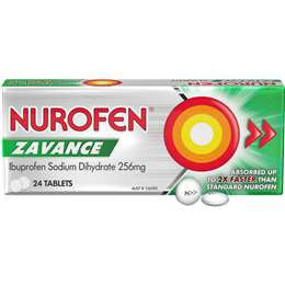 Nurofen Zavance Tablets 256mg 24pk