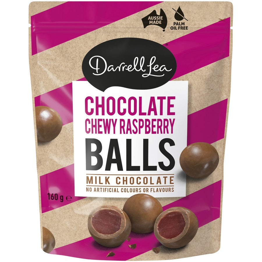 Darrell Lea Chocolate Ball Raspberry 160g