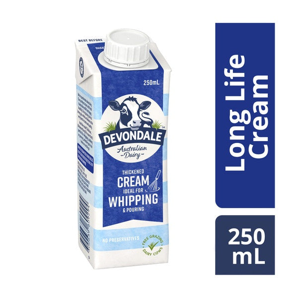 Devondale Whipping Cream Long Life 250ml