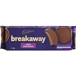 Cadbury Biscuit  Breakaway Milk Chocolate 180g