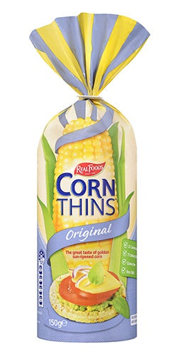 Real Foods Corn Thins Original 150g