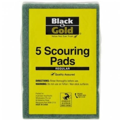 Black & Gold Scouring Pads 5pk