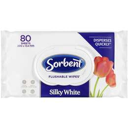 Sorbent Clean & Fresh Flushable Wipes 80pk