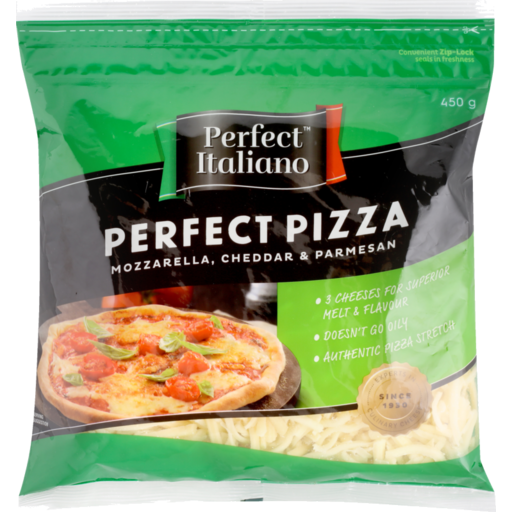 Perfect Pizza Shredded Cheese 450g