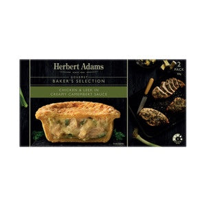 Herbert Adams Pies - Chicken & Leek  2pk