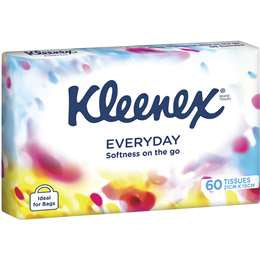 Kleenex Facial Tissue Soft Pack 60pk