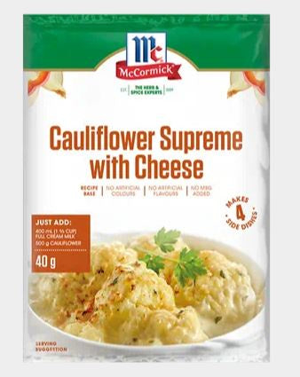 McCormicks Produce Partners Cauliflower With Cheese 40g