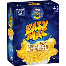 Kraft Easy Mac Classic Cheese 4pk 280g