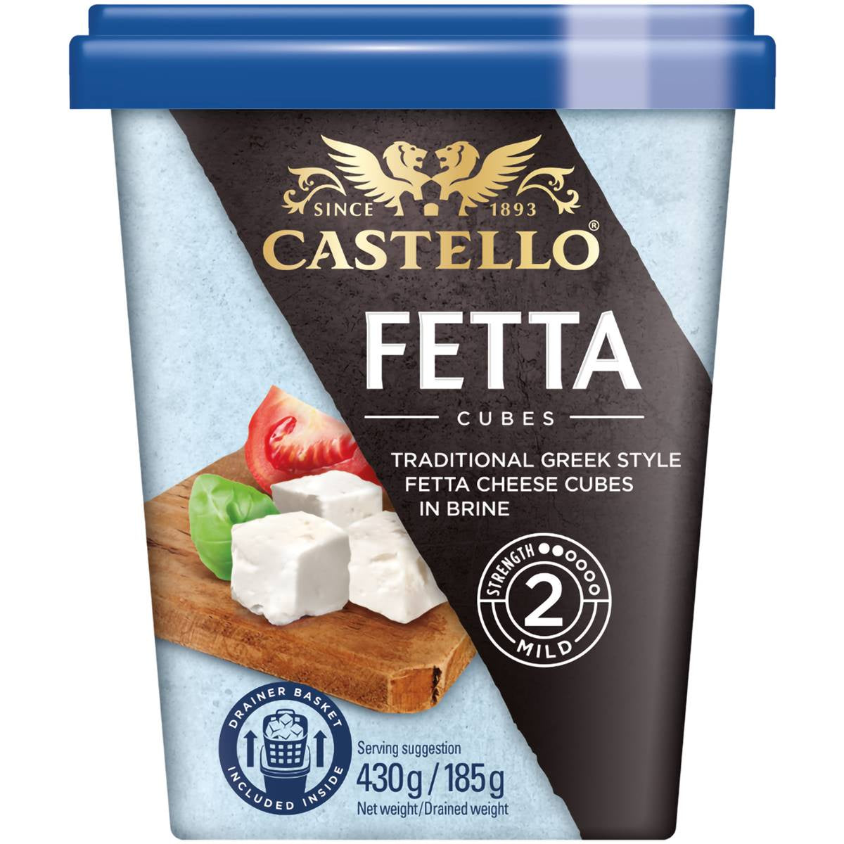 Castello Fetta Cubes In Brine 430g