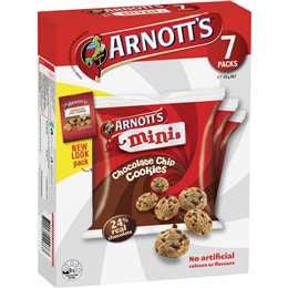 Arnott's Multipack Mini Choc Chip Cookies 7pk