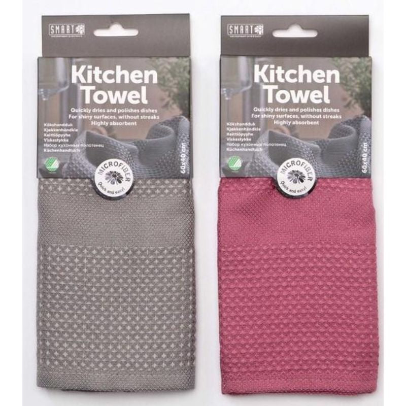 Microfibre Kitchen Towel Cloths 2 Pack - Delete