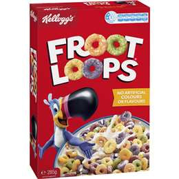 Kellogg's Froot Loops Breakfast Cereal 285g