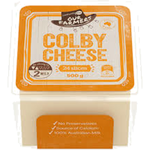 Community Co Cheese Slices Colby 500g