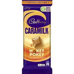 Cadbury Chocolate Block Caramilk Hokey Pokey 170g^