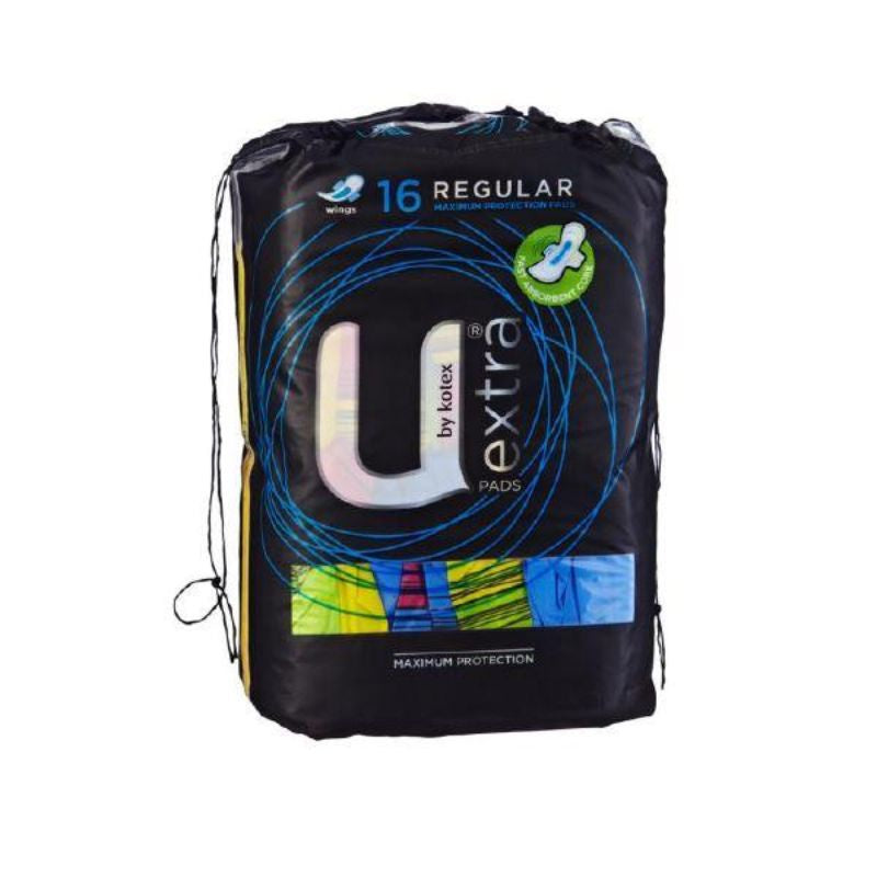 U By Kotex Maxi Pads Regular Wing 16^