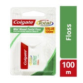 Colgate Total Mint Waxed Dental Floss 100m