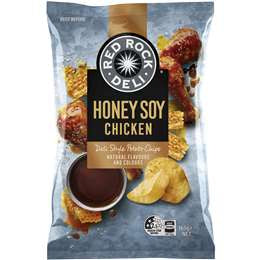 Red Rock Deli Chips Honey Soy Chicken165g^