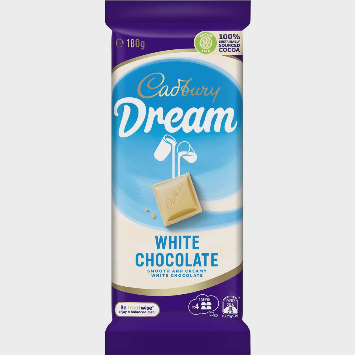 Cadbury Dream White Chocolate Block 180g