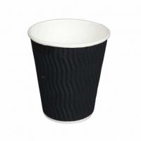 Capri Cool Wave Insulated Ribbed Coffee Cup 12oz 25pk