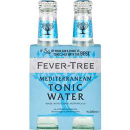 Fever Tree Mediterranean Tonic Water 4x200ml