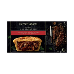 Herbert Adams Pies - King Island Beef 2pk