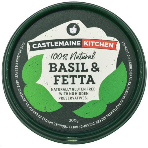 Castlemaine Kitchen Dip Basil & Fetta 200g