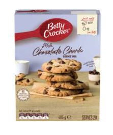 Betty Crocker Milk Choc Chunk Cookie Mix 485g