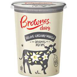 Brownes Deluxe Creamy Vanilla Yoghurt 1kg