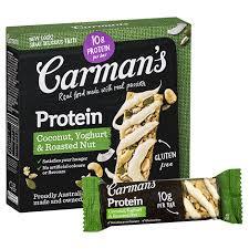 Carman's GF Coconut Yoghurt & Nut Protein Bars 5pk