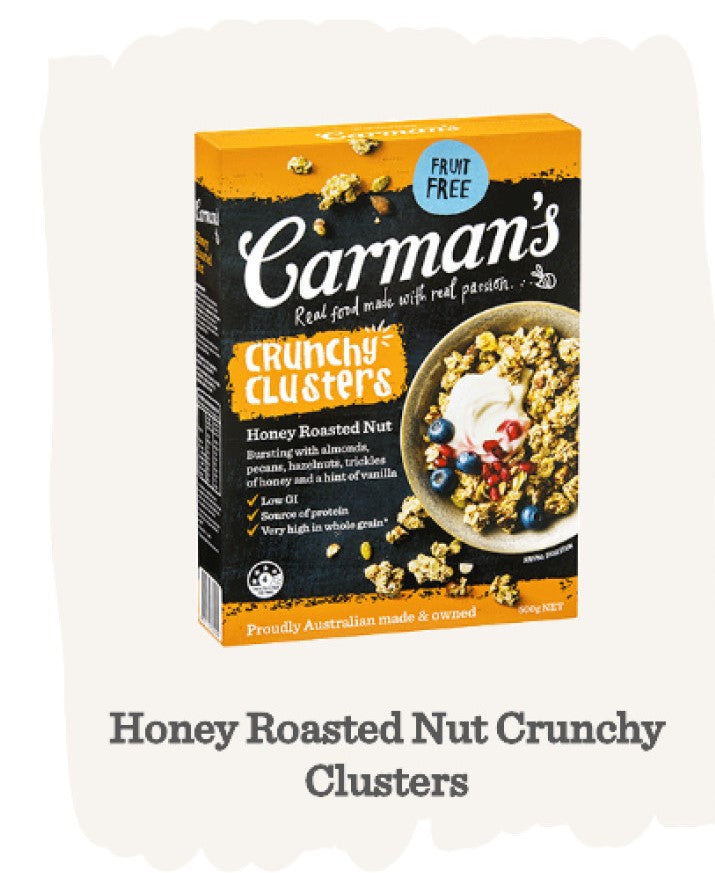 Carmans Honey Roasted Nut Clusters 450g