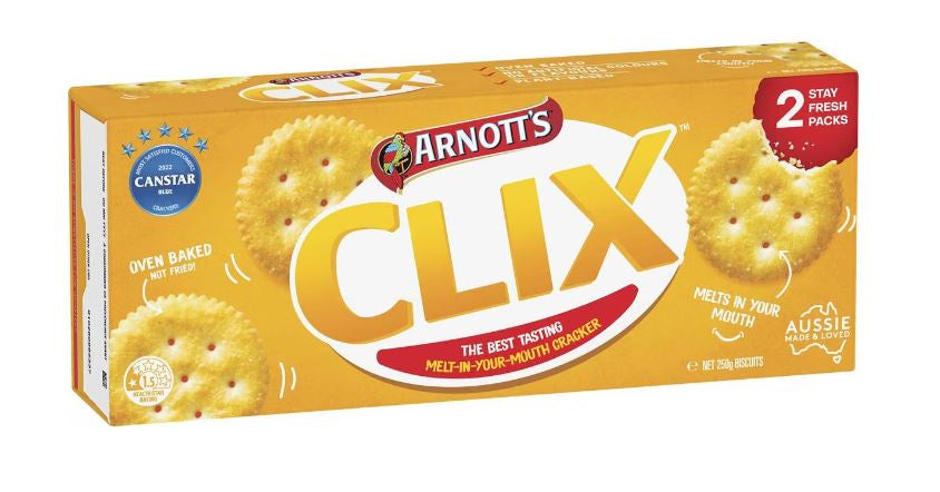 Arnotts Clix Crackers 250g