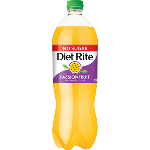 Diet Rite No Sugar Passionfruit 1.25L