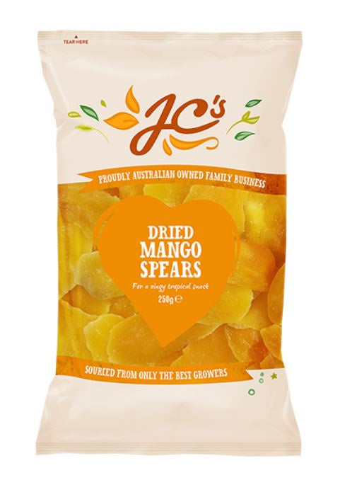 JC Nuts Dried Mango 250g