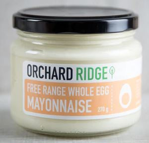 Orchard Ridge Free Range Whole Egg Mayonnaise 270g