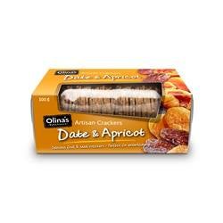 Olina's Artisan Crackers Date & Apricot 100g