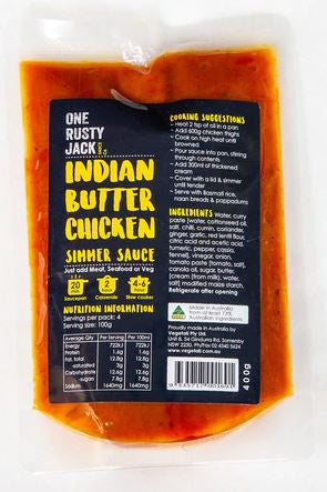 One Rusty Jack Indian Butter Chicken Simmer Sauce 400g^