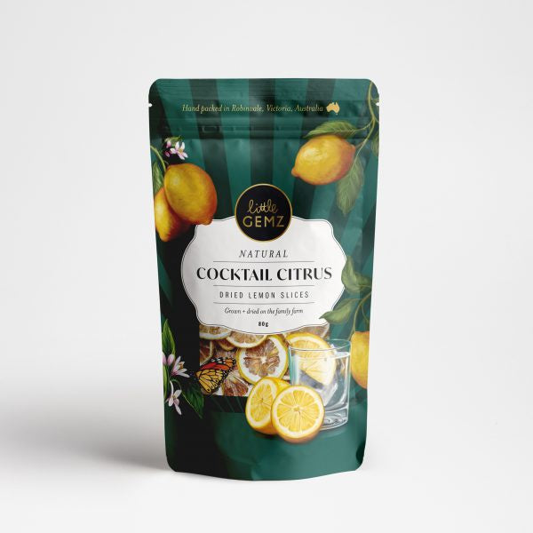 Little Gemz Natural Cocktail Citrus Dried Lemon Slices 80g