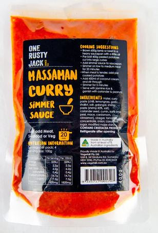 One Rusty Jack Massaman Curry Simmer Sauce 400g