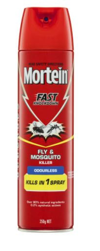 Mortein Odourless Fly & Mosquito Killer Spray 350g